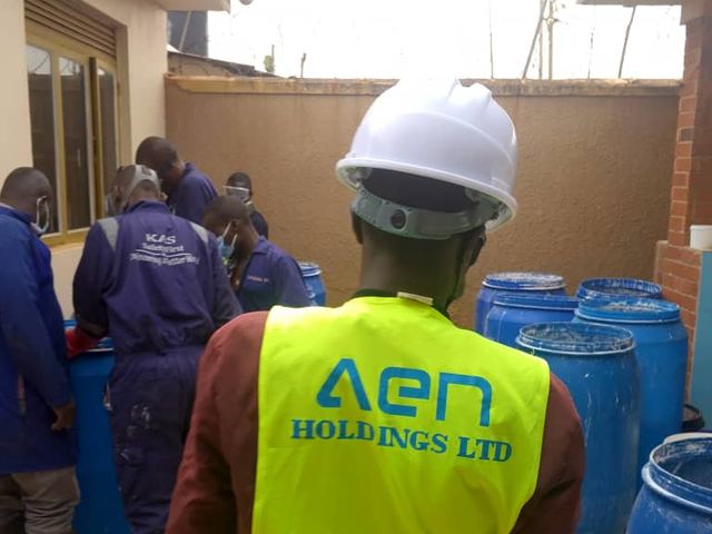AEN team on a client site