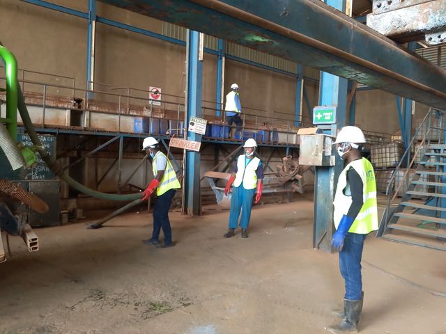 Industrial effluent handling at a factory