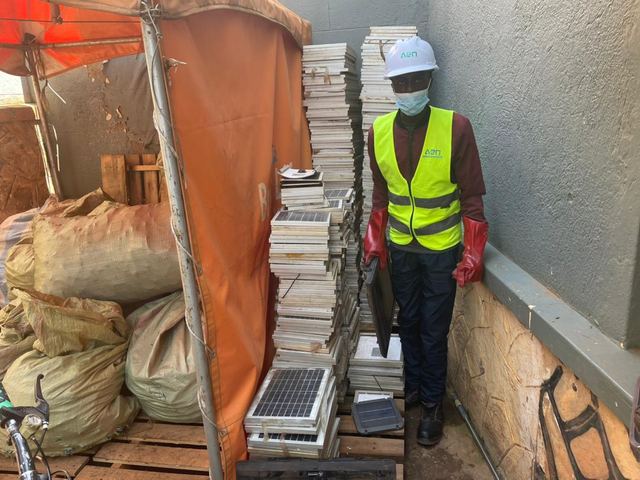 E-waste and scrap collected for recycling